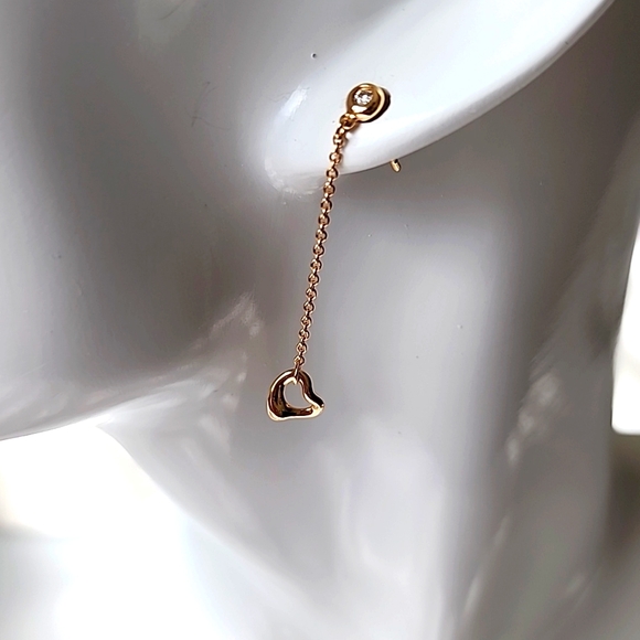 Tiffany & Co. Diamond by the Yard Open Heart Earrings - Picture 7 of 7